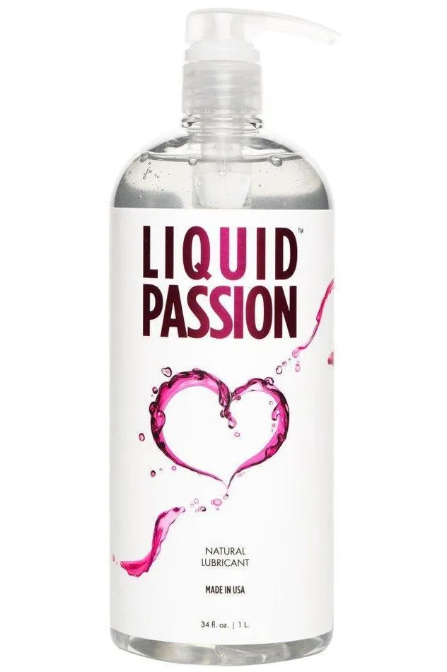 Liquid Passion Natural Lubricant 8oz 16oz 34oz Sex On the Go Sexual Health Wellbeing