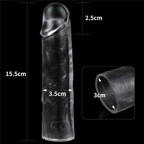 Male Sex Toys LOVETOY Flawless Clear Penis Sleeve Add 1 LOVETOY