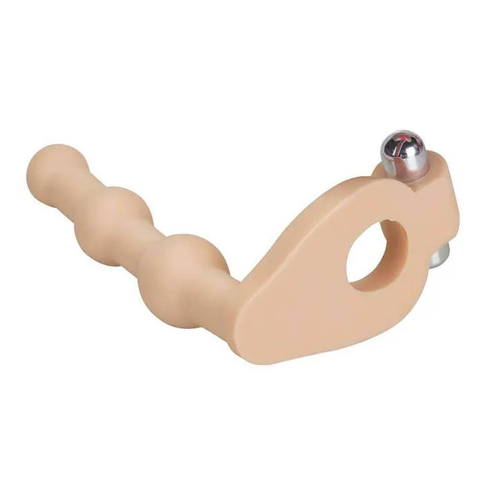 Male Sex Toys LOVETOY LOVETOY Ultra Soft 6 Anal Beads with Cock Ring Combo