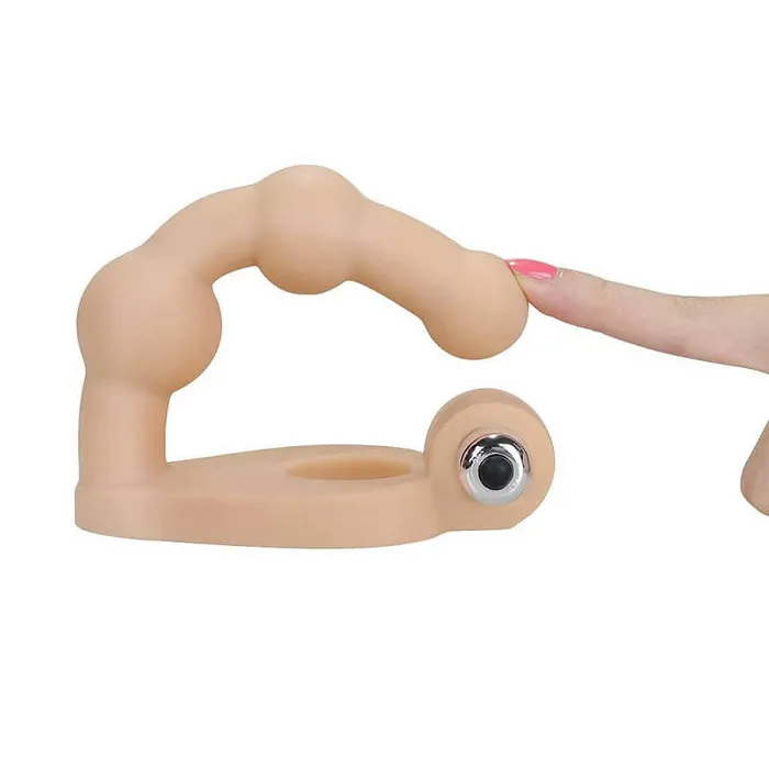 Male Sex Toys LOVETOY LOVETOY Ultra Soft 6 Anal Beads with Cock Ring Combo