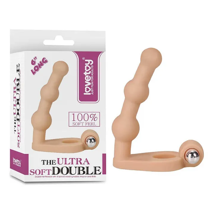 Male Sex Toys LOVETOY LOVETOY Ultra Soft 6 Anal Beads with Cock Ring Combo