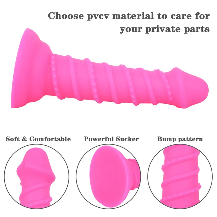 Male Sex Toys MD MD 708 Fantasy Realistic Dildo Anal Plug Vibrant Rose Pleasure Toy