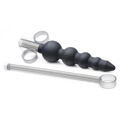 Master Series Male Sex Toys Master Series Silicone Graduated Beads Lube Launcher