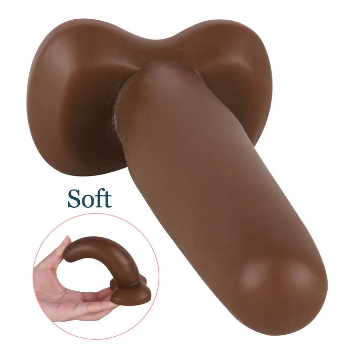 MD 512 Butterfly Anal Plug Stylish Brown Butt Plug for Sensual Play MD Anal