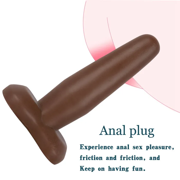 MD 512 Butterfly Anal Plug Stylish Brown Butt Plug for Sensual Play MD Anal