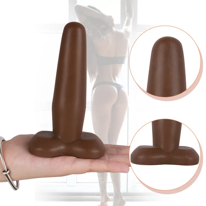 MD 512 Butterfly Anal Plug Stylish Brown Butt Plug for Sensual Play MD Anal