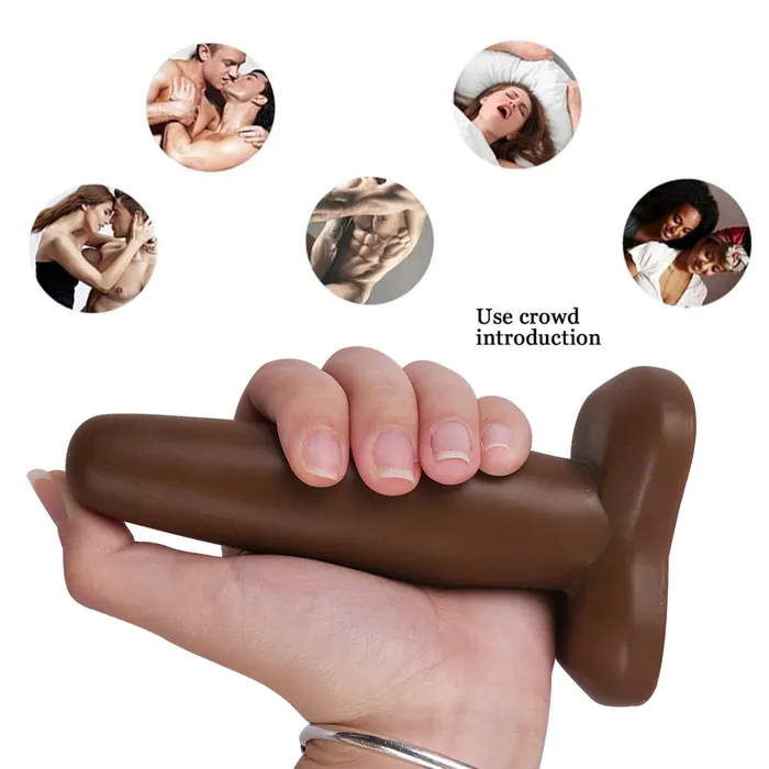 MD 512 Butterfly Anal Plug Stylish Brown Butt Plug for Sensual Play MD Anal