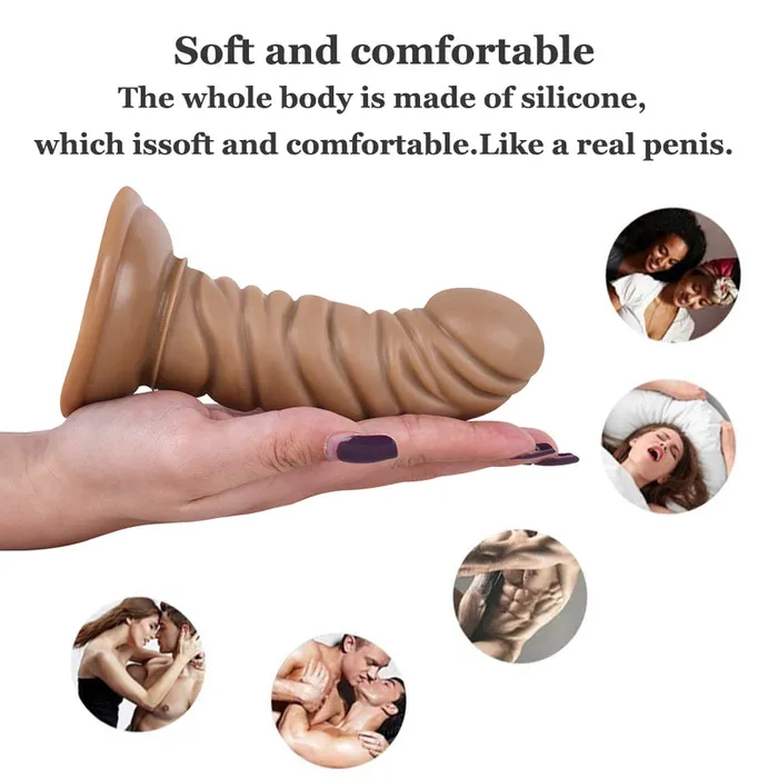 MD Anal MD 59 Thread Dildo Anal Plug Brown