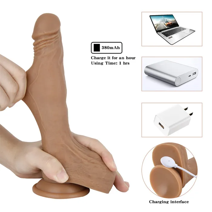 MD Female Sex Toys MD KingKong Remote Control Vibrating Dildo AutoHeating Thrusting 195cm