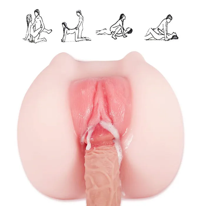 MD Male Sex Toys MD Mini Fox Realistic Silicone Anal Pussy Masturbator Doll