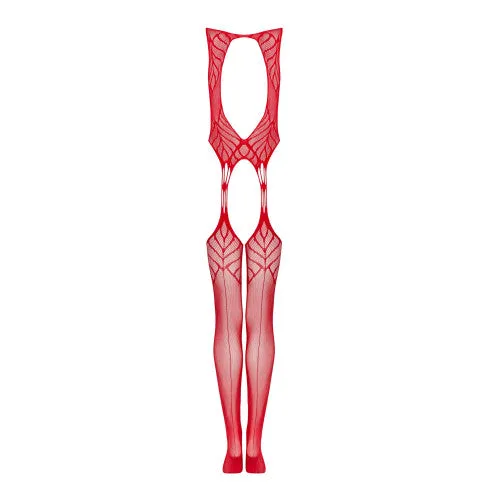 Obsessive Obsessive N122 Red Bodystocking OS Vibrators