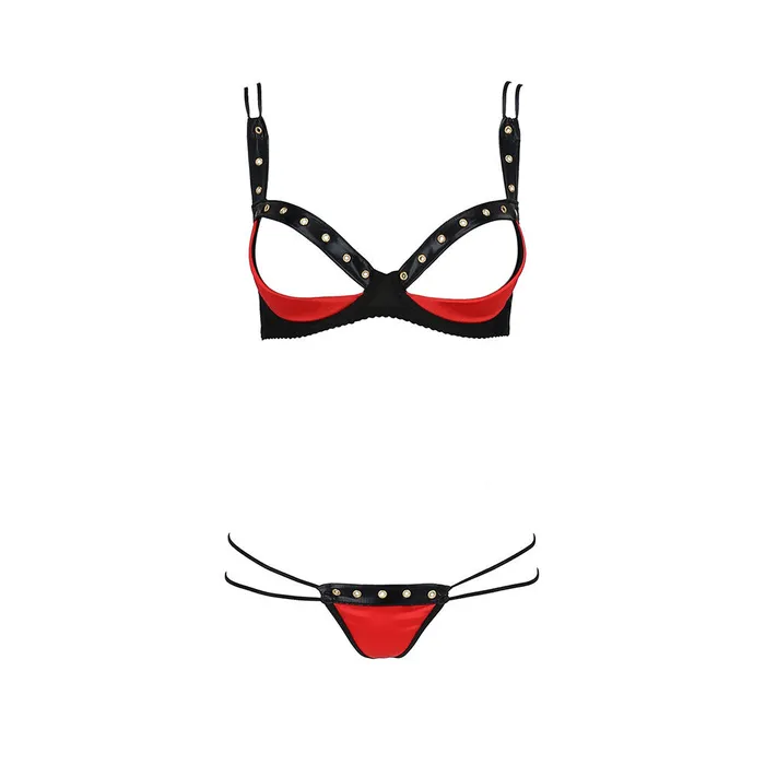 Passion Lingerie Anal Passion Midori Red And Black Bra Set Passion Lingerie Anal Passion Midori Red And Black Bra Set