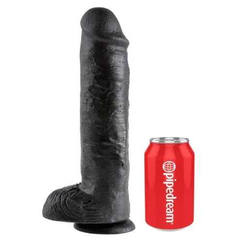 Pipedream King Cock 11 inch Cock with Balls Black Dildos