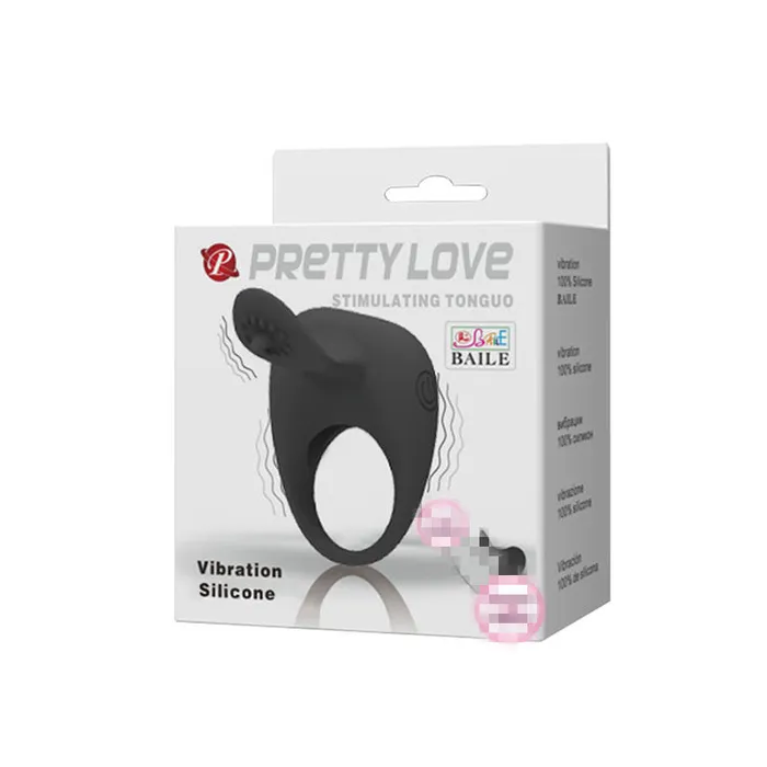 PRETTY LOVE Tip Vibrating Cock Ring Pretty Love Male Sex Toys