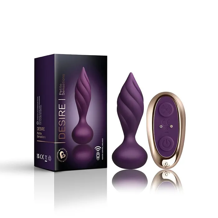 Rocks Off Petite Sensations Desire Butt Plug Purple Rocks Off Ltd Anal