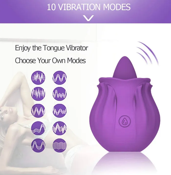 Rose Tongue vibrator Addicted pleasures Vibrators