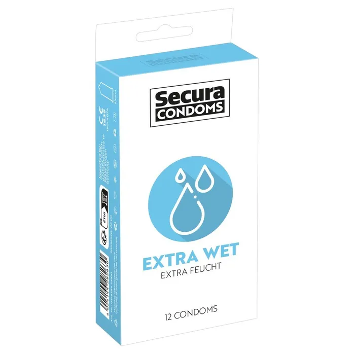 Secura Condoms 12 Pack Extra Wet Secura Kondome Male Sex Toys