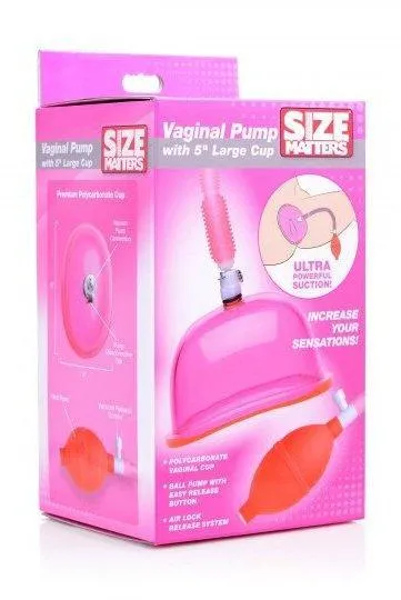 Sex On the Go Vaginal Pump with 5 Inch Large Cup Male Sex Toys