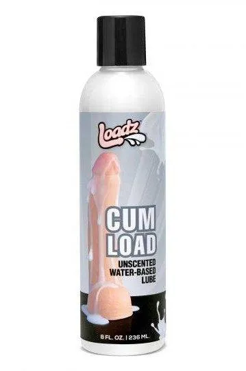 Sex On the Go Vibrators Cum Load Unscented WaterBased Semen Lube 8 oz