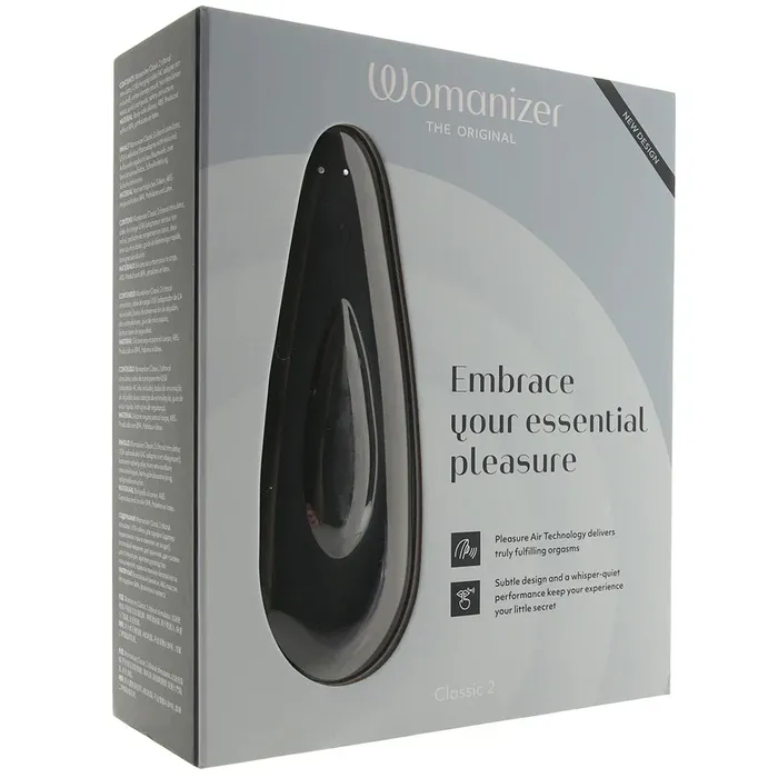 SexToysVancouverDelivery Female Sex Toys Womanizer Classic 2 Pleasure Air Stimulator in Black