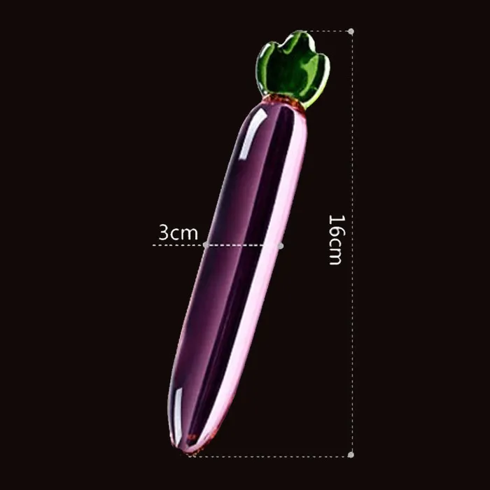 SexyPlay Anal Crystal Glass Pink Carrot Crystal Anal Plug Dildo