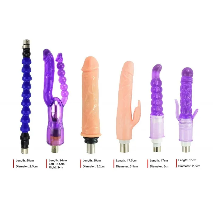 SexyPlay Female Sex Toys DSA2A Auto Thrusting Sex Machine with 6 Attachments Kit