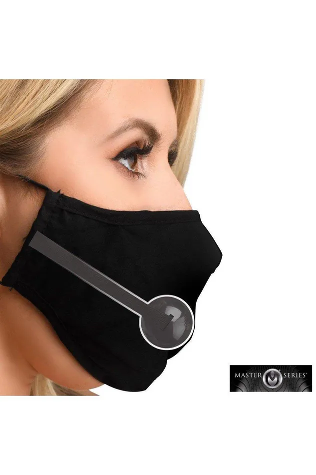 Under Cover Ball Gag Face Mask Sex On the Go Male Sex Toys