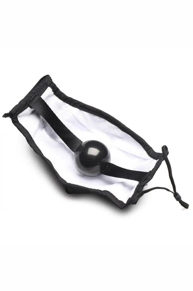 Under Cover Ball Gag Face Mask Sex On the Go Male Sex Toys