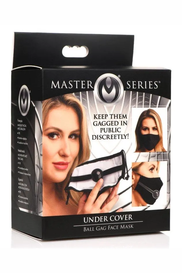 Under Cover Ball Gag Face Mask Sex On the Go Male Sex Toys