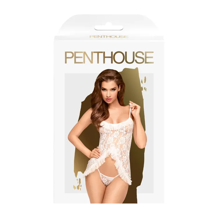 Vibrators Penthouse Flawless Love White Babydoll